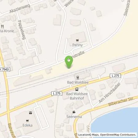 Standortübersicht der Tankstelle Stadtwerk am See GmbH & Co. KG in 88339 Bad Waldsee