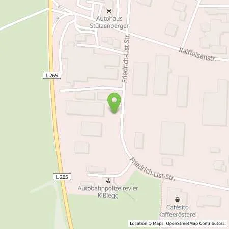 Standortübersicht der Tankstelle EnBW mobility+ AG und Co.KG in 88353 Kißlegg