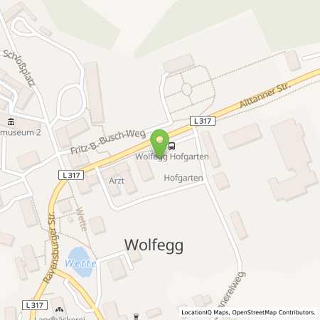 Standortübersicht der Strom (Elektro) Tankstelle: EnBW mobility+ AG und Co.KG in 88364, Wolfegg