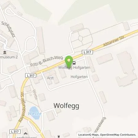 Standortübersicht der Tankstelle EnBW mobility+ AG und Co.KG in 88364 Wolfegg