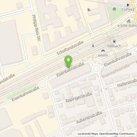 Standortübersicht der Tankstelle deer GmbH in 70736 Fellbach