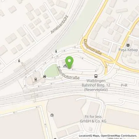 Standortübersicht der Tankstelle Stadtwerke Waiblingen GmbH in 71332 Waiblingen