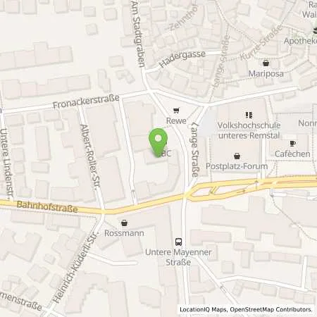 Standortübersicht der Tankstelle Kreissparkasse Waiblingen in 71332 Waiblingen