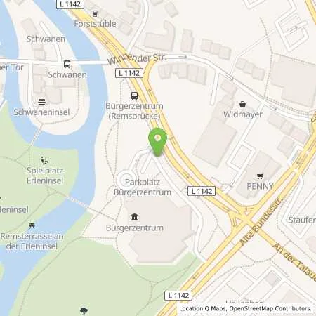 Standortübersicht der Tankstelle Stadtwerke Waiblingen GmbH in 71334 Waiblingen