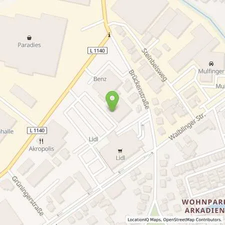 Standortübersicht der Tankstelle Lidl Dienstleistung GmbH & Co. KG in 71364 Winnenden