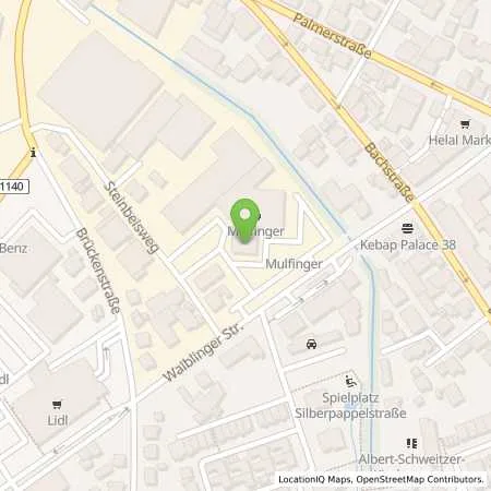 Standortübersicht der Tankstelle Autohaus Walter Mulfinger GmbH in 71364 Winnenden
