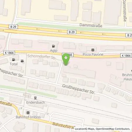 Standortübersicht der Tankstelle Stadtwerke Weinstadt (Eigenbetrieb) in 71384 Weinstadt