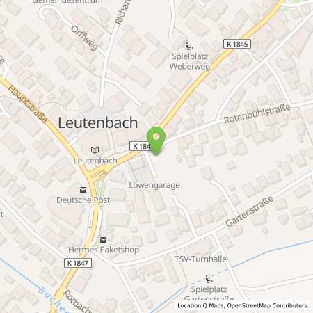 Standortübersicht der Strom (Elektro) Tankstelle: Gemeinde Leutenbach in 71397, Leutenbach