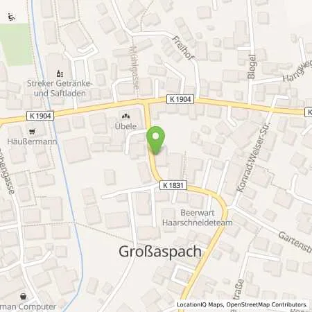 Standortübersicht der Tankstelle Gemeinde Aspach in 71546 Aspach