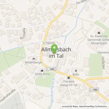 Standortübersicht der Tankstelle Gemeinde Allmersbach im Tal in 71573 Allmersbach i.T.