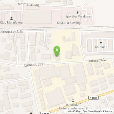 Standortübersicht der Tankstelle U. Leibbrand GmbH in 73614 Schorndorf