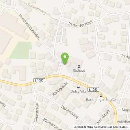 Standortübersicht der Tankstelle EnBW mobility+ AG und Co.KG in 73635 Rudersberg