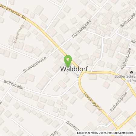 Standortübersicht der Tankstelle EnBW mobility+ AG und Co.KG in 72141 Walddorfhäßlach