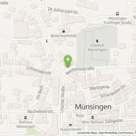 Standortübersicht der Tankstelle EnBW mobility+ AG und Co.KG in 72525 Münsingen