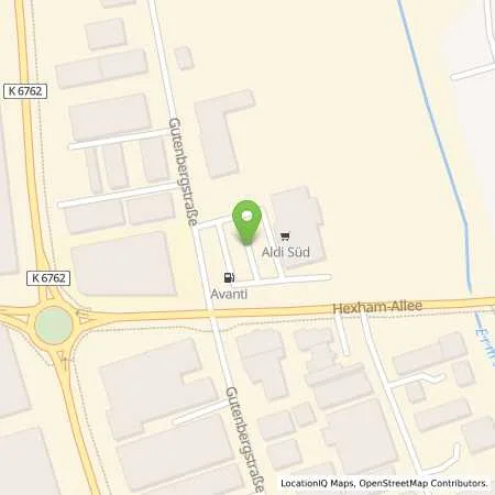 Standortübersicht der Tankstelle ALDI SÜD in 72555 Metzingen