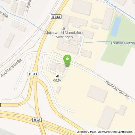 Standortübersicht der Tankstelle EnBW mobility+ AG und Co.KG in 72555 Metzingen