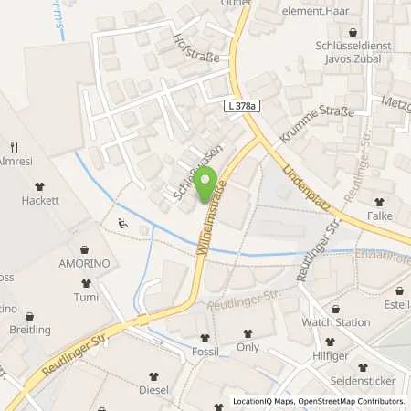 Standortübersicht der Tankstelle Stadtwerke Metzingen in 72555 Metzingen