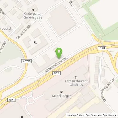 Standortübersicht der Tankstelle FairEnergie GmbH in 72760 Reutlingen