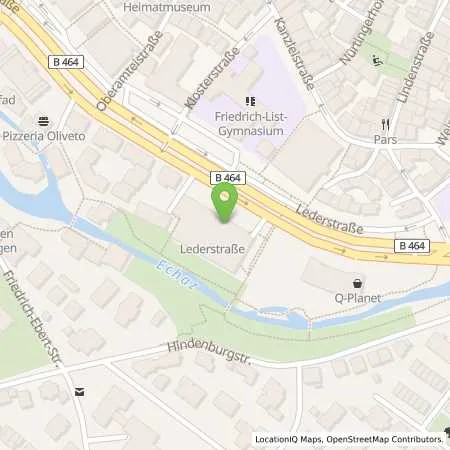 Standortübersicht der Tankstelle FairEnergie GmbH in 72764 Reutlingen