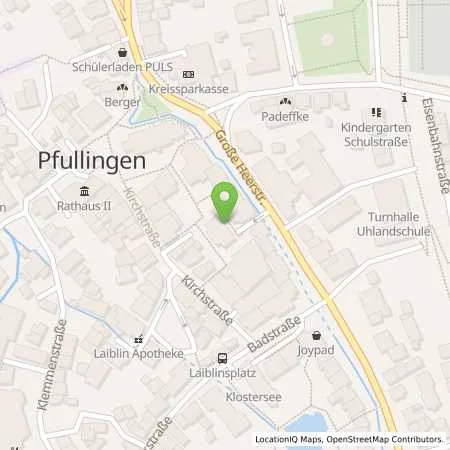 Standortübersicht der Tankstelle FairEnergie GmbH in 72793 Pfullingen