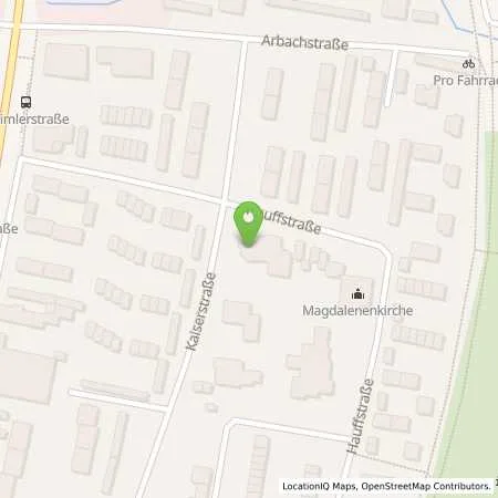 Standortübersicht der Tankstelle Energiedienst Holding AG in 72793 Pfullingen