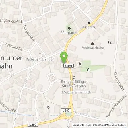 Standortübersicht der Tankstelle FairEnergie GmbH in 72800 Eningen unter Achalm