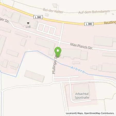 Standortübersicht der Tankstelle EnBW mobility+ AG und Co.KG in 72800 Eningen