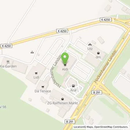 Standortübersicht der Tankstelle ALDI SÜD in 68723 Schwetzingen