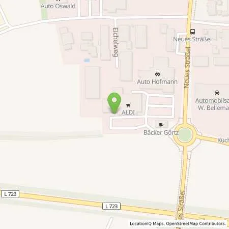 Standortübersicht der Tankstelle ALDI SÜD in 69168 Wiesloch