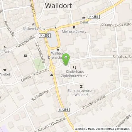 Standortübersicht der Tankstelle MVV Energie AG in 69190 Walldorf