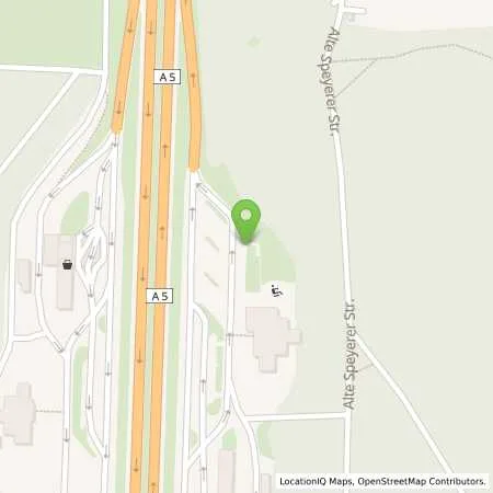 Standortübersicht der Tankstelle EnBW mobility+ AG und Co.KG in 69207 Sandhausen