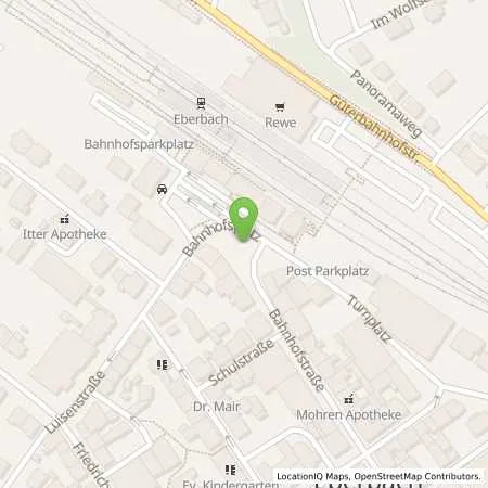 Standortübersicht der Tankstelle Stadtverwaltung Eberbach in 69412 Eberbach