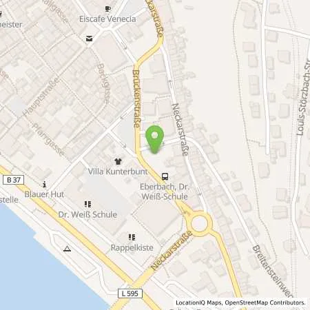 Standortübersicht der Tankstelle Stadtverwaltung Eberbach in 69412 Eberbach