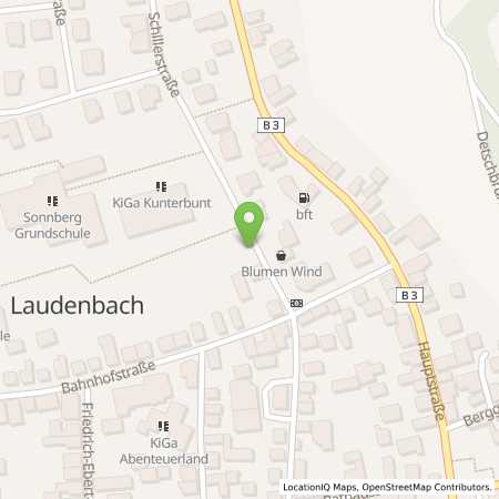 Standortübersicht der Strom (Elektro) Tankstelle: Stadtwerke Weinheim GmbH in 69514, Laudenbach