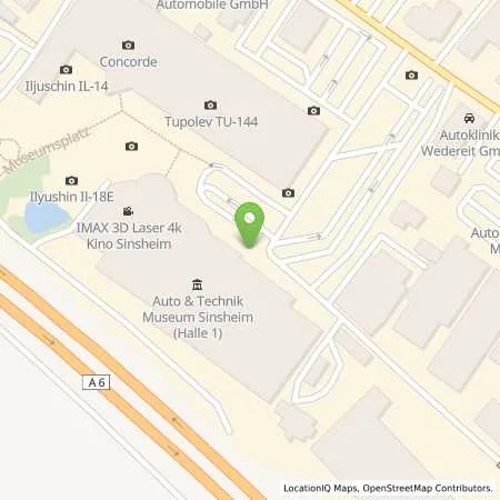 Standortübersicht der Tankstelle BEG Adersbach-Sinsheim-Kraichgau e. G. in 74889 Sinsheim