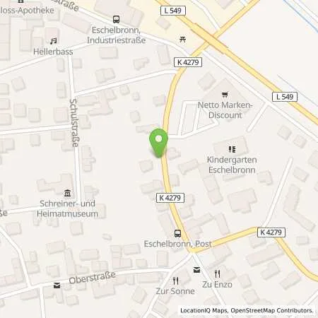 Standortübersicht der Tankstelle Windisch Autohaus in 74927 Eschelbronn