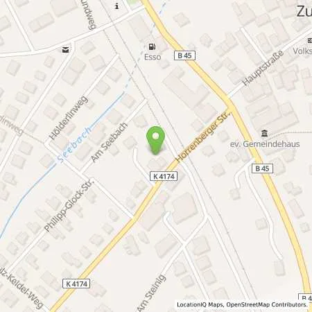 Standortübersicht der Tankstelle Klaus Streib GmbH in 74939 Zuzenhausen