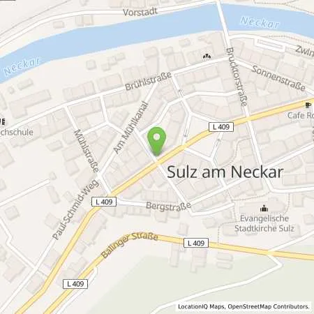 Standortübersicht der Tankstelle Stromversorgung Sulz am Neckar GmbH in 72172 Sulz a.N.