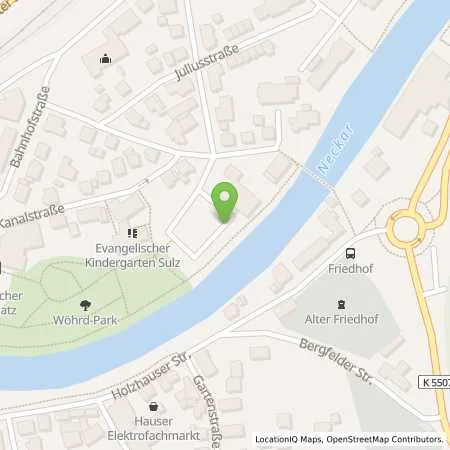 Standortübersicht der Tankstelle Stromversorgung Sulz am Neckar GmbH in 72172 Sulz a.N.