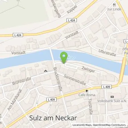 Standortübersicht der Tankstelle Stromversorgung Sulz am Neckar GmbH in 72172 Sulz a.N.