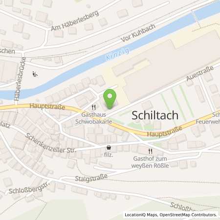 Standortübersicht der Strom (Elektro) Tankstelle: E-Werk Mittelbaden AG & Co. KG in 77761, Schiltach