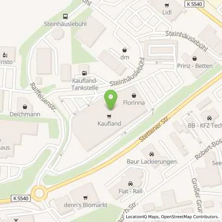 Standortübersicht der Tankstelle Kaufland Dienstleistung GmbH & Co. KG in 78658 Zimmern ob Rottweil