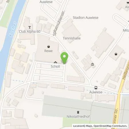 Standortübersicht der Tankstelle EnBW mobility+ AG und Co.KG in 74523 Schwäbisch Hall