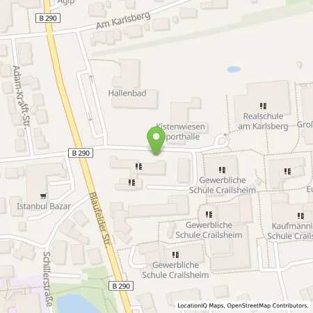 Standortübersicht der Tankstelle EnBW mobility+ AG und Co.KG in 74564 Crailsheim