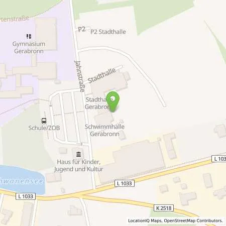 Standortübersicht der Tankstelle EnBW mobility+ AG und Co.KG in 74582 Gerabronn