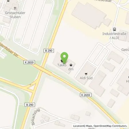 Standortübersicht der Tankstelle ALDI SÜD in 74589 Satteldorf