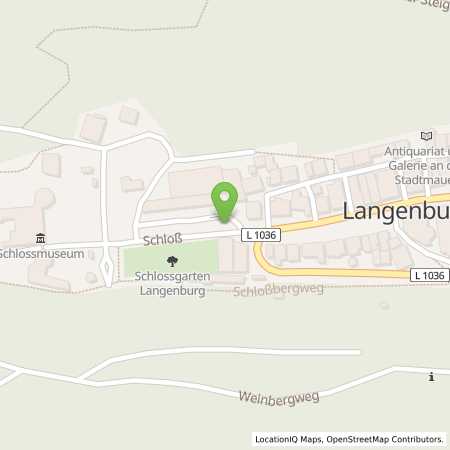 Standortübersicht der Strom (Elektro) Tankstelle: EnBW mobility+ AG und Co.KG in 74595, Langenburg