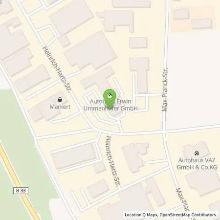 Standortübersicht der Tankstelle Autohaus Ummenhofer in 78052 Villingen-Schwenningen