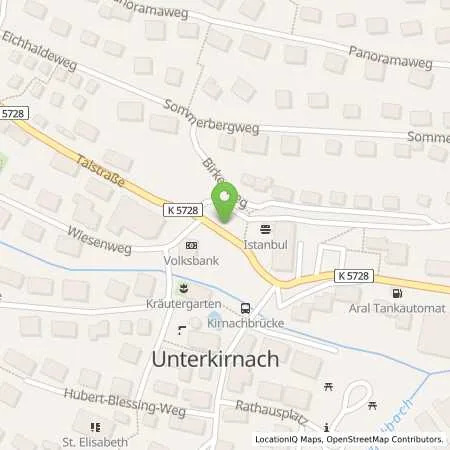 Standortübersicht der Tankstelle EGT Energie GmbH in 78089 Unterkirnach