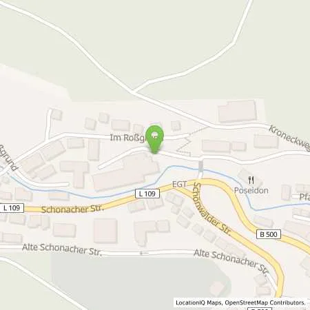 Standortübersicht der Tankstelle EGT Energie GmbH in 78098 Triberg